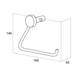 Tiger Toiletrolhouder Sem Zwart 15 Tiger Toiletrolhouder Sem Zwart -badkamer 123 3784