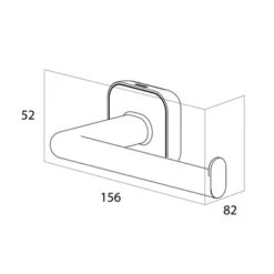 Tiger Toiletrolhouder Carv Zonder Klep Zwart -badkamer 123 3824