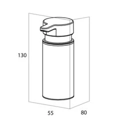Tiger Zeepdispenser Noon Vrijstaand Zwart -badkamer 123 3839