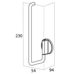 Tiger Reserverolhouder Tune Zwart -badkamer 123 3848