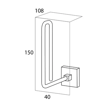 Tiger Reserverolhouder Melbourne Hangend Chroom 7 Tiger Reserverolhouder Melbourne Hangend Chroom - Afbeelding 5