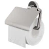 Tiger Cooper Toiletrolhouder Met Klep RVS Geborsteld / Zwart -badkamer 123 3894