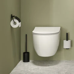 Tiger Toiletborstelhouder Colar Staand Zwart -badkamer 123 3907