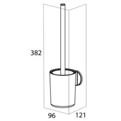 Tiger Tune Wc-borstelhouder Hangend RVS -badkamer 123 3924