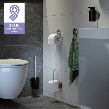 Tiger Tune Toiletrolhouder Geborsteld RVS/mat Zwart 7 Tiger Tune Toiletrolhouder Geborsteld RVS/mat Zwart - Afbeelding 5