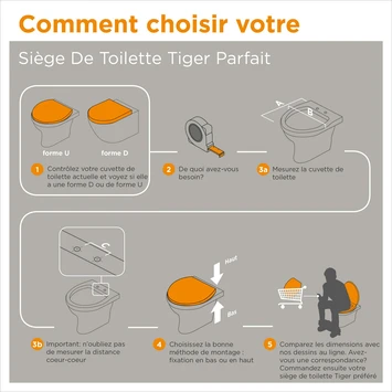 Tiger WC Bril Amadora Zwart Kunststof Met Softclose 8 Tiger WC Bril Amadora Zwart Kunststof Met Softclose - Afbeelding 6