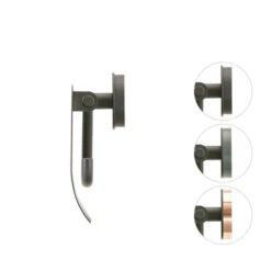 Tiger Toiletrolhouder Urban Zwart Met Klep -badkamer 123 3970