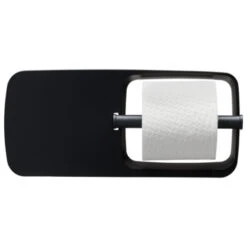 Tiger Toiletrolhouder TESS Met Planchet Zwart/antraciet -badkamer 123 3990