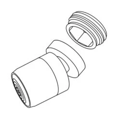 Tiger Splash Straalregelaar Wastafelkraan Met Kogelgewricht Waterbesparend Chroom M22/M24 -badkamer 123 4017