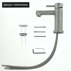 Tiger Wastafelkraan Boston Met Hendel RVS -badkamer 123 4029
