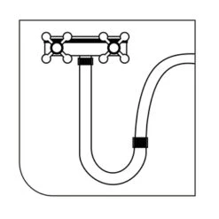 Tiger Stijgpijp Chroom -badkamer 123 4068