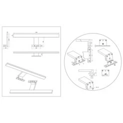 Tiger Spiegelverlichting Eros 4540 LED 45cm -badkamer 123 4097