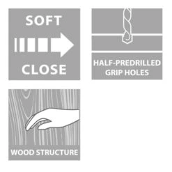 Tiger Badkamermeubel Studio 60 Cm Chalet Eik Met Keramische Waskom Hoogglans Wit En Ronde Grepen -badkamer 123 411