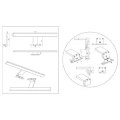 Tiger Spiegelverlichting Aurel 3061 LED 30cm -badkamer 123 4159
