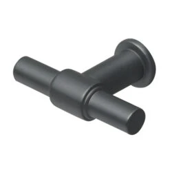 Tiger Maryport Badkamermeubelset 60 Cm Mat Zwart Met Matzwarte Polybeton Wastafel En Matzwarte Grepen -badkamer 123 42