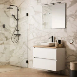 Tiger Spiegelverlichting Ancis Zwart 60cm 22 Tiger Spiegelverlichting Ancis Zwart 60cm -badkamer 123 4224