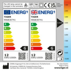 Tiger Spiegelverlichting Ancis Zwart 60cm 29 Tiger Spiegelverlichting Ancis Zwart 60cm -badkamer 123 4231
