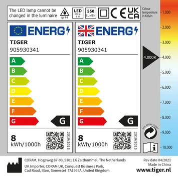 Tiger Spiegelverlichting Kronos Chroom 18cm 4000K 11 Tiger Spiegelverlichting Kronos Chroom 18cm 4000K - Afbeelding 9