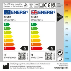 TIGER Spiegelverlichting Castor 30 LED -badkamer 123 4299