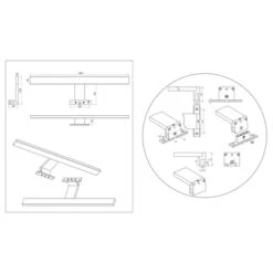 Tiger Spiegelverlichting Eros Chroom 60 Cm 4000K -badkamer 123 4314