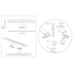 Tiger Spiegelverlichting Ancis Wit 60cm -badkamer 123 4334