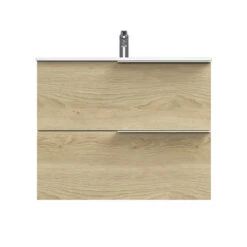 Tiger Badmeubelset Pocket 80 Cm Met 2 Lades Naturel Eik -badkamer 123 437