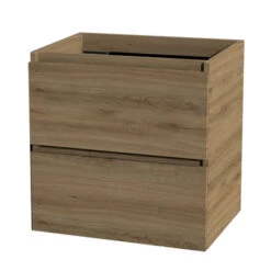 Tiger Karlo Badkamermeubel 60 Cm Chalet Eiken Met Wastafel Hoogglans Wit -badkamer 123 56