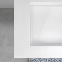 Tiger Reverse Meubelset 2x60 Cm Met 4 Lades Naturel Eik / Mat Wit Inclusief 2 Quadro Wastafels Hoogglans Wit -badkamer 123 563