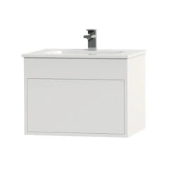 Tiger Helsinki Badkamermeubel 60 Cm Hoogglans Wit Met Wastafel Keramiek Wit -badkamer 123 581