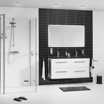 TIGER Boston Kolomkast 40cm Wit Hoogglans Rvs 6 TIGER Boston Kolomkast 40cm Wit Hoogglans Rvs - Afbeelding 4