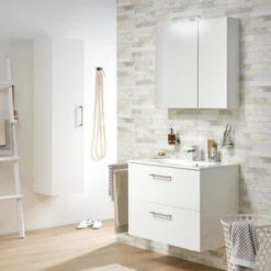 Tiger Spiegelkast S-Line 80cm Sneeuwwit -badkamer 123 642