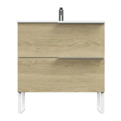 Tiger Badmeubelset Pocket 80 Cm Met 2 Lades Naturel Eik Incl. Looppoten 20 Tiger Badmeubelset Pocket 80 Cm Met 2 Lades Naturel Eik Incl. Looppoten -badkamer 123 805