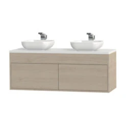 Tiger Helsinki Badkamermeubel 120 Cm Naturel Eiken Met Waskom -badkamer 123 884