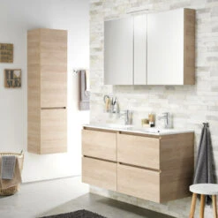 TIGER S-line Spiegelkast 120 Naturel Eik -badkamer 123 956