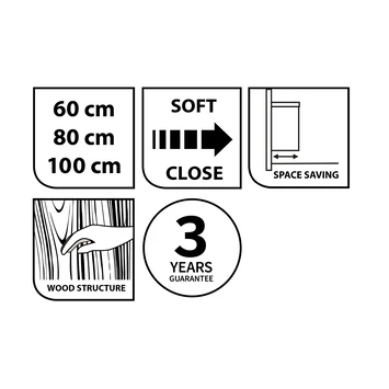 Tiger Badmeubelset Pocket 100 Cm Met 2 Lades Naturel Eik 7 Tiger Badmeubelset Pocket 100 Cm Met 2 Lades Naturel Eik - Afbeelding 5